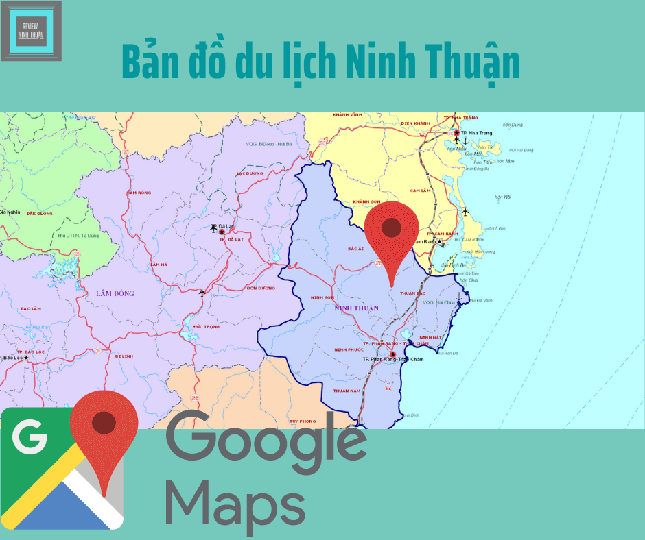 Bản đồ du lịch Ninh Thuận [Ảnh: reviewninhthuan.com]