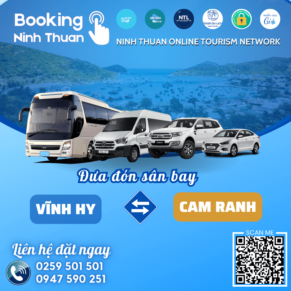 Đặt thuê xe từ Vĩnh Hy đi sân bay Cam Ranh giá tốt nhất tại Ninh Chữ Travel Life