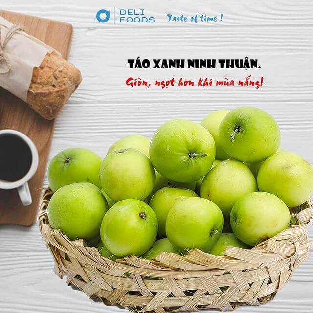 Đặc sản Ninh Thuận ngon về làm quà - Táo xanh Ninh Thuận. Ảnh: deli_foods_79