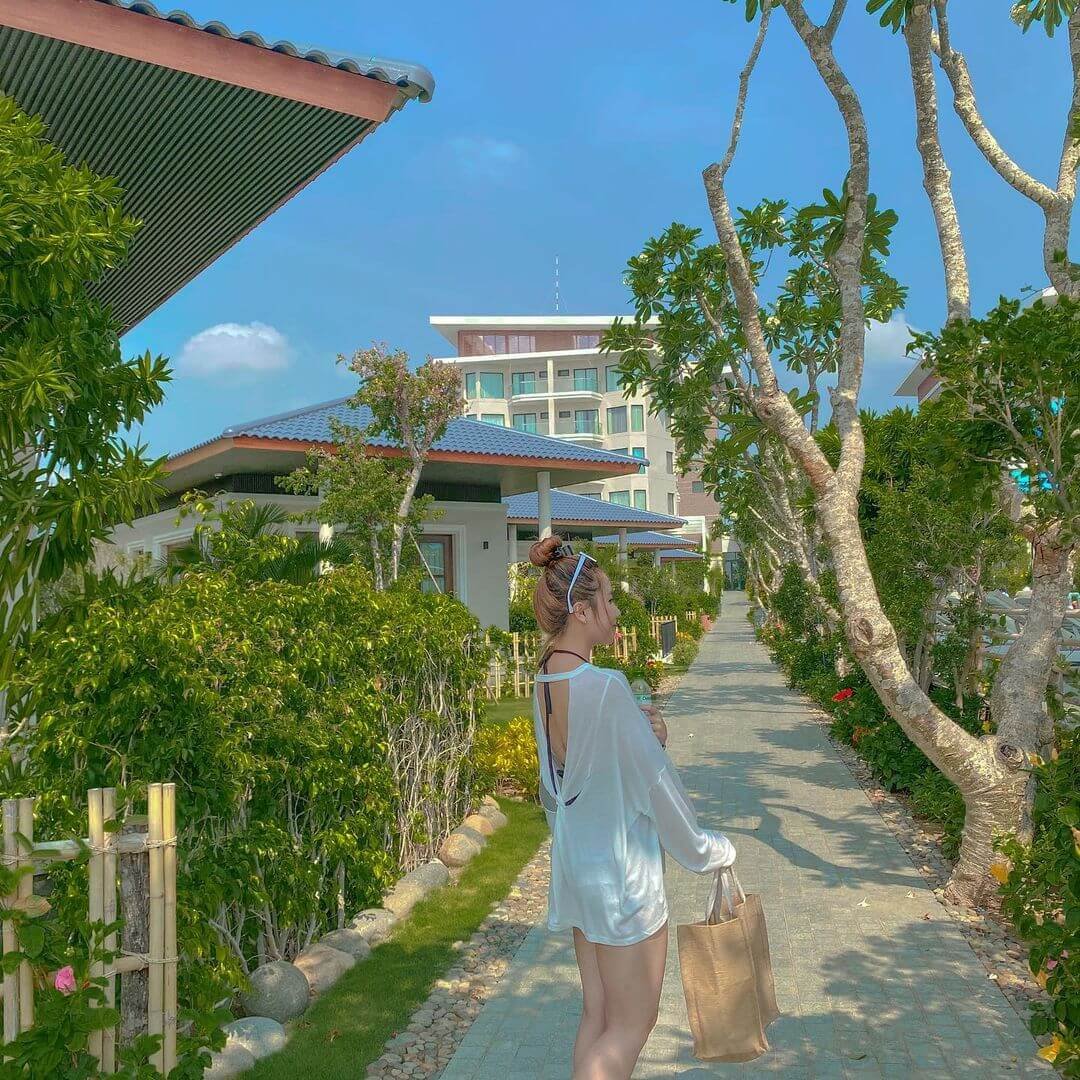 Hoàn Mỹ resort Phan Rang là một trong những khách sạn tại Ninh Thuận được nhiều du khách yêu thích. Ảnh: hanh.hong.vu